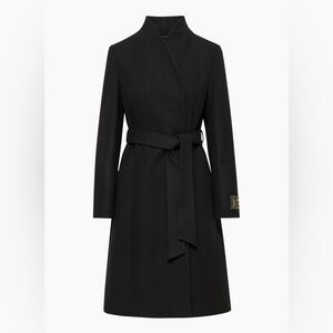 Aritzia Cashmere Wool Black Heirloom Coat (XXS)
